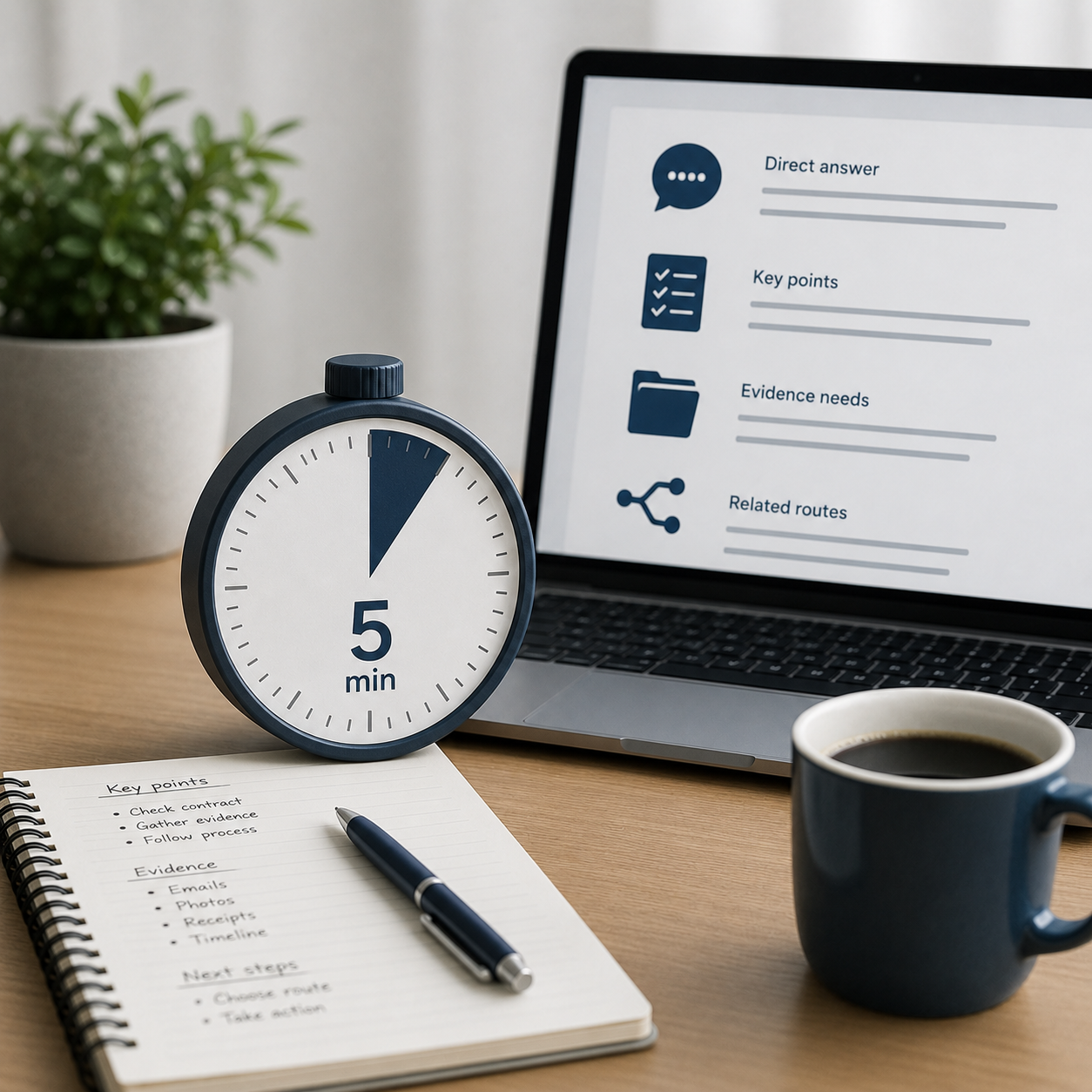 Fast consumer rights summaries for quick reading