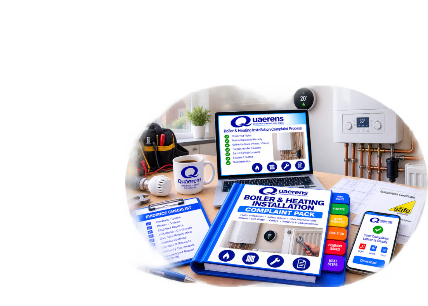 Boiler & Heating Installation Complaint Pack