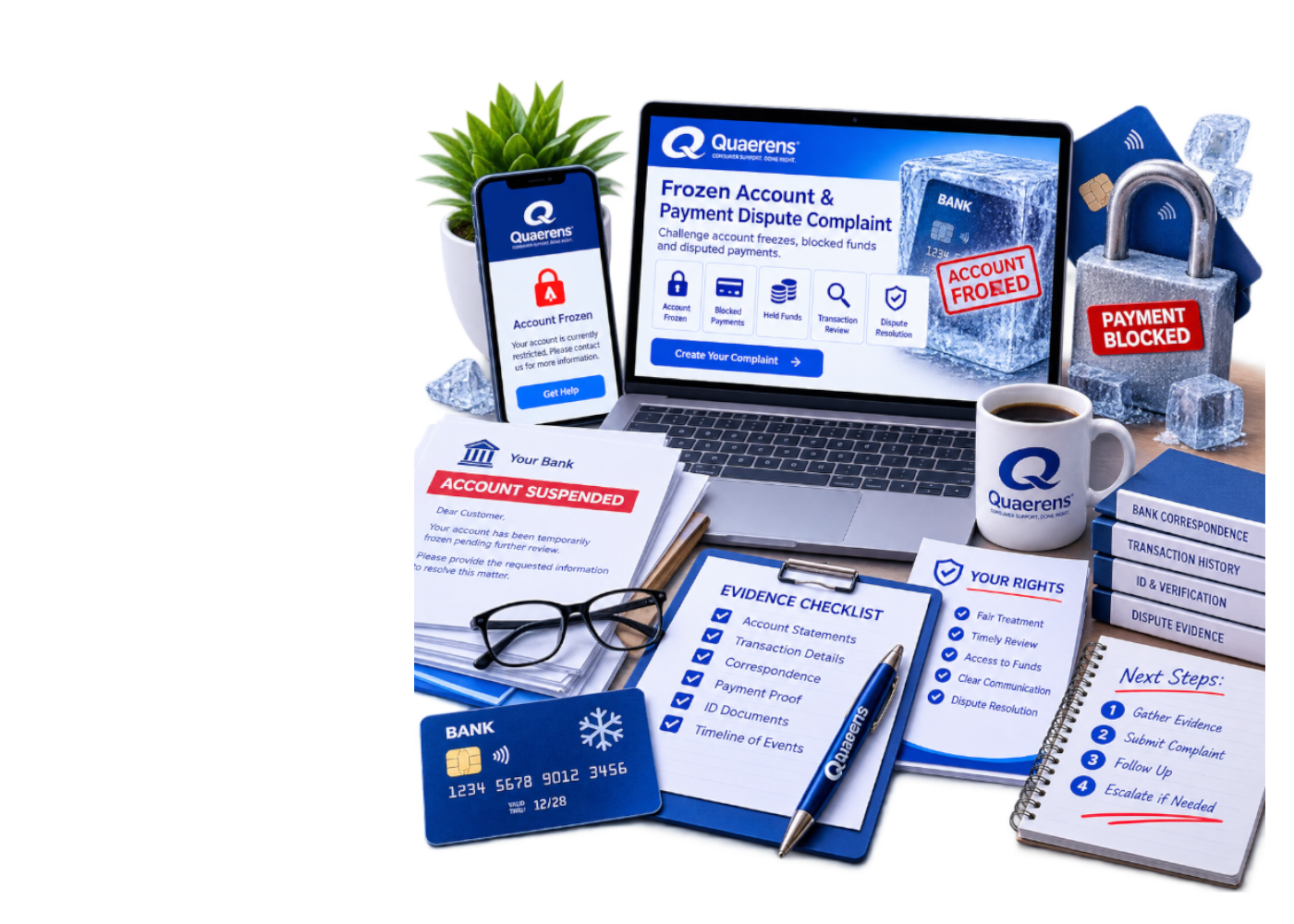 Frozen Account & Payment Dispute Complaint Pack