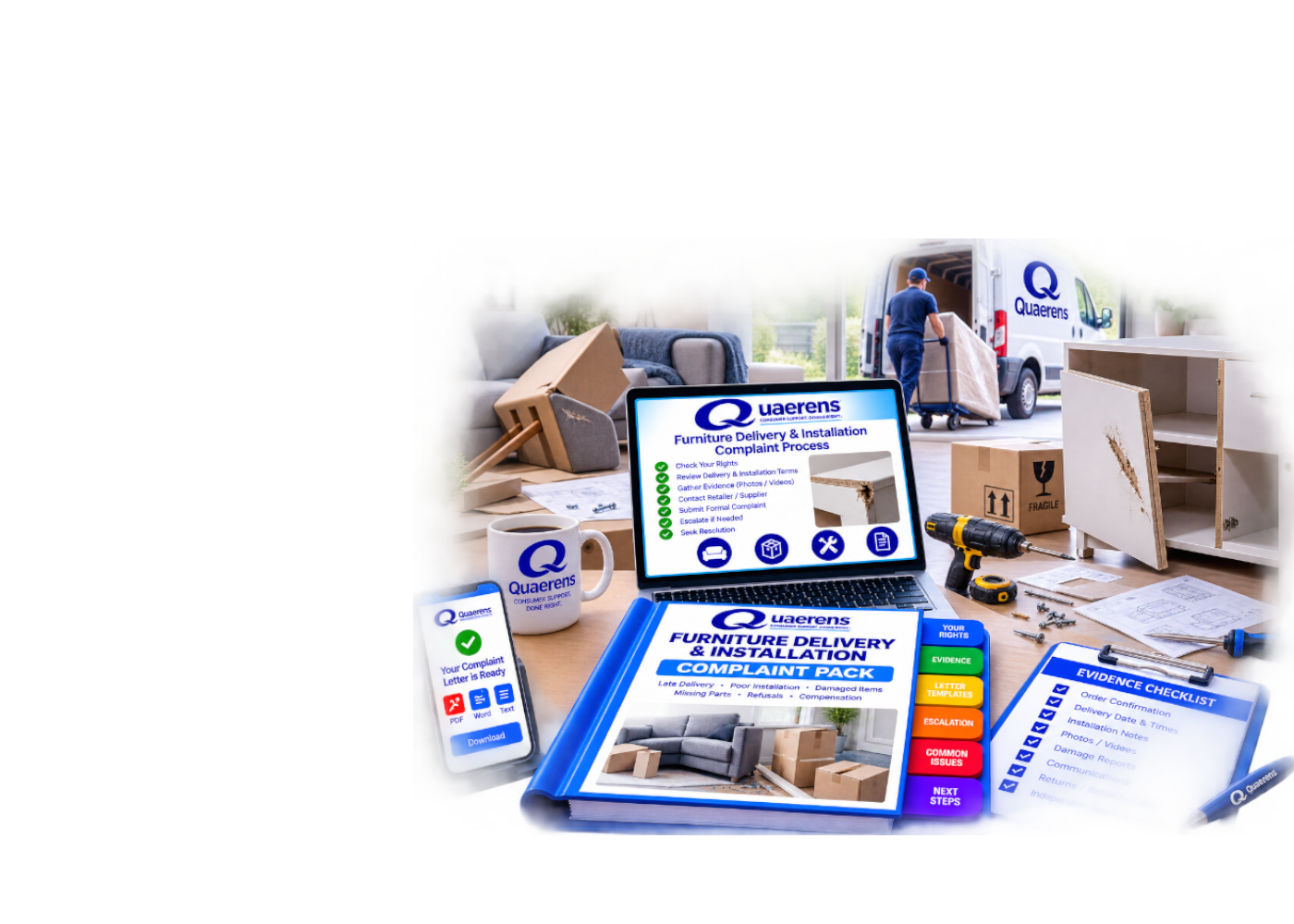 Furniture Delivery & Installation Complaint Pack