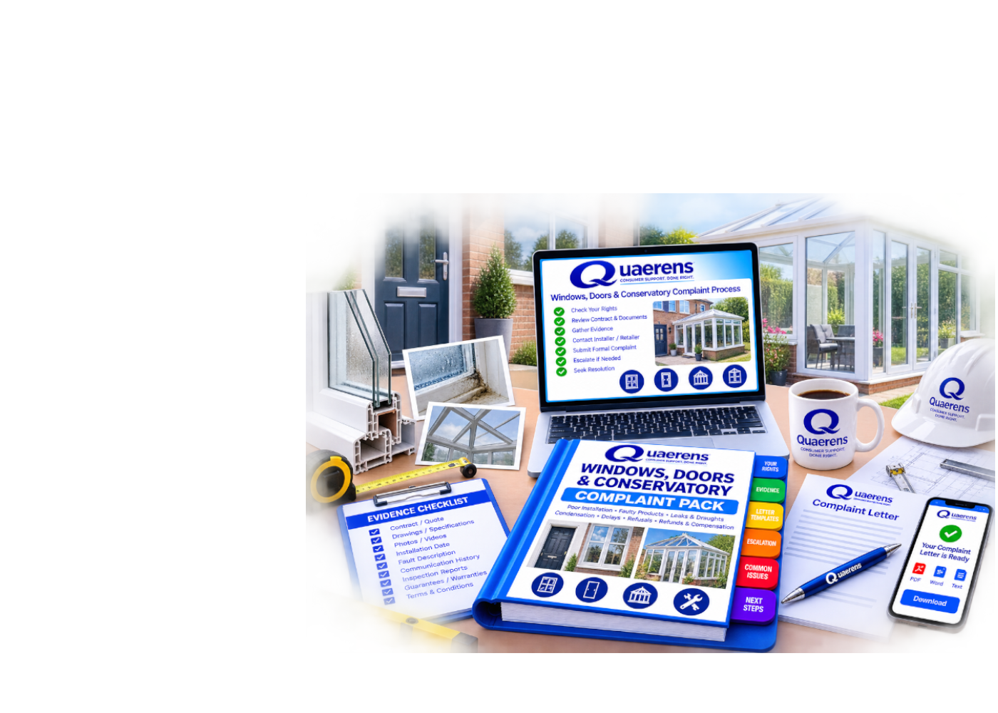 Windows, Doors & Conservatory Complaint Pack