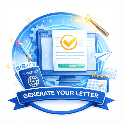 Flight compensation letter being generated