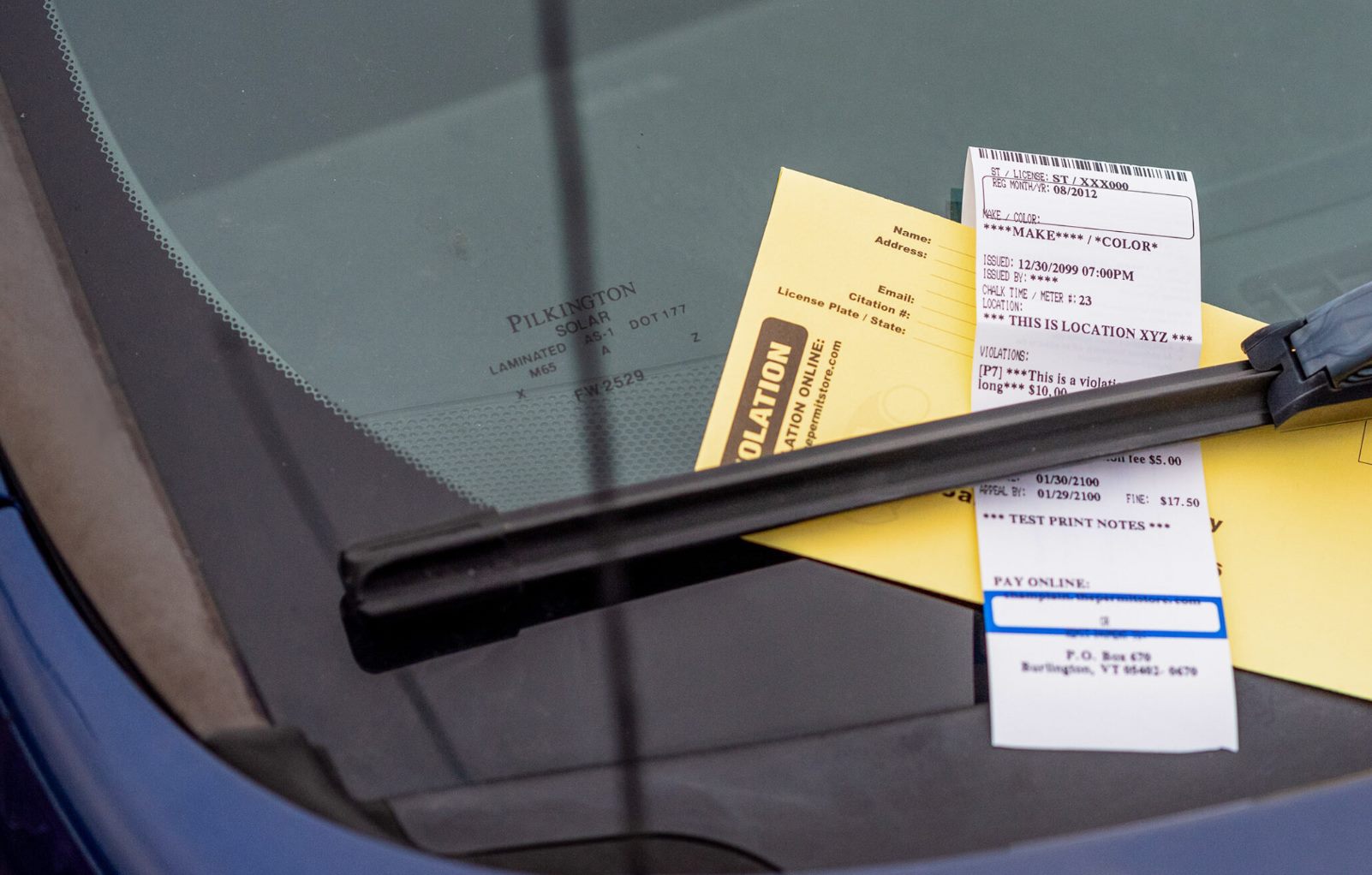 Parking appeal PCN and fine evidence 1