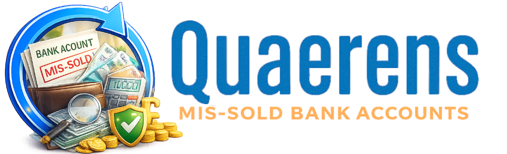 Quaerens mis-sold bank account fee review logo