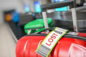 Lost luggage baggage claim evidence and receipts